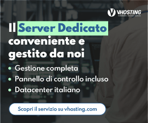 Banner VHosting Server Low Cost Gestito