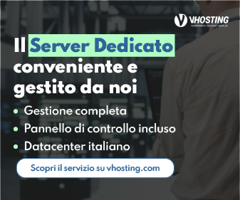 Banner VHosting Server Low Cost Gestito