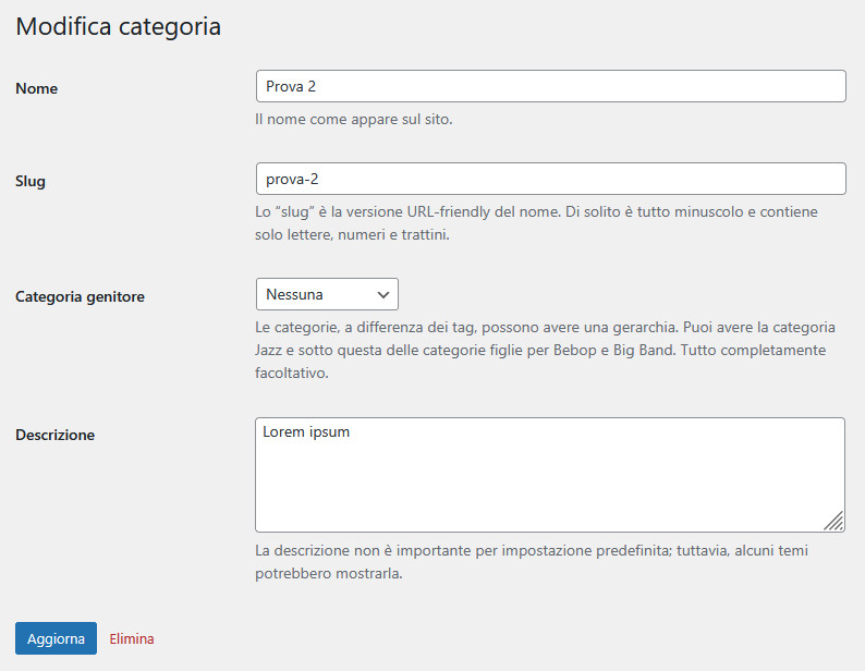 Differenza tra tag e categorie in WordPress Differenza tra tag e categorie in WordPress