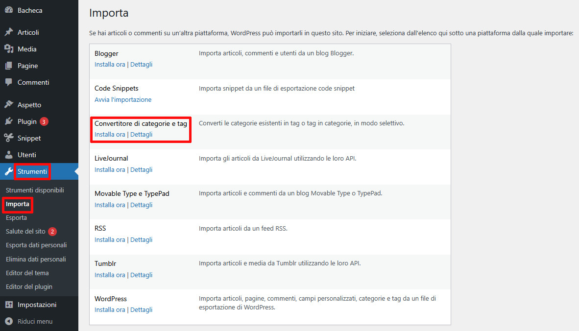 Differenza tra tag e categorie in WordPress Differenza tra tag e categorie in WordPress