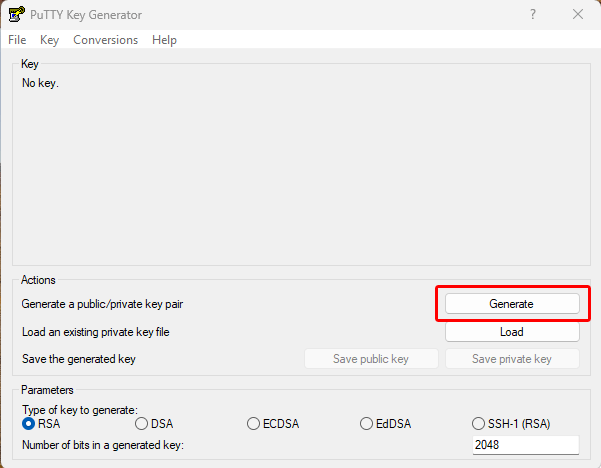 SSH: connettersi ai server in modo sicuro Generare chiave privata e chiave pubblica con Puttygen