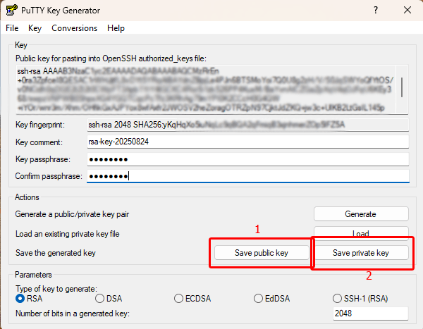 SSH: connettersi ai server in modo sicuro Generare chiave privata e chiave pubblica con Puttygen