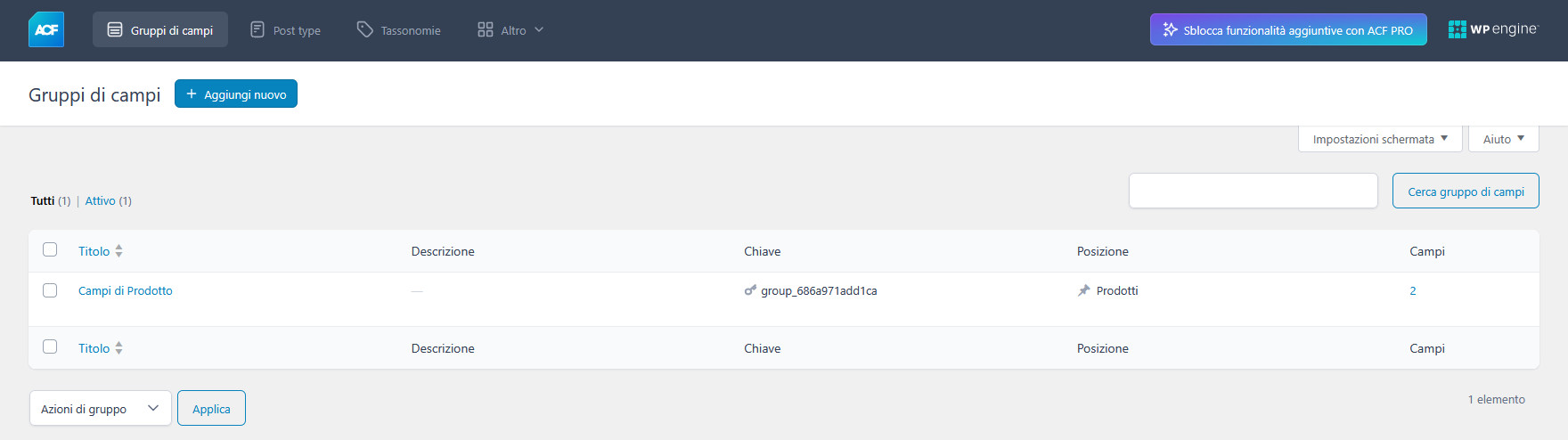 Come usare ACF (Advanced Custom Fields) in WordPress Come usare ACF (Advanced Custom Fields) in WordPress