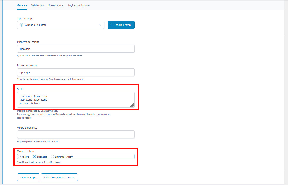 Come usare ACF (Advanced Custom Fields) in WordPress Come usare ACF (Advanced Custom Fields) in WordPress