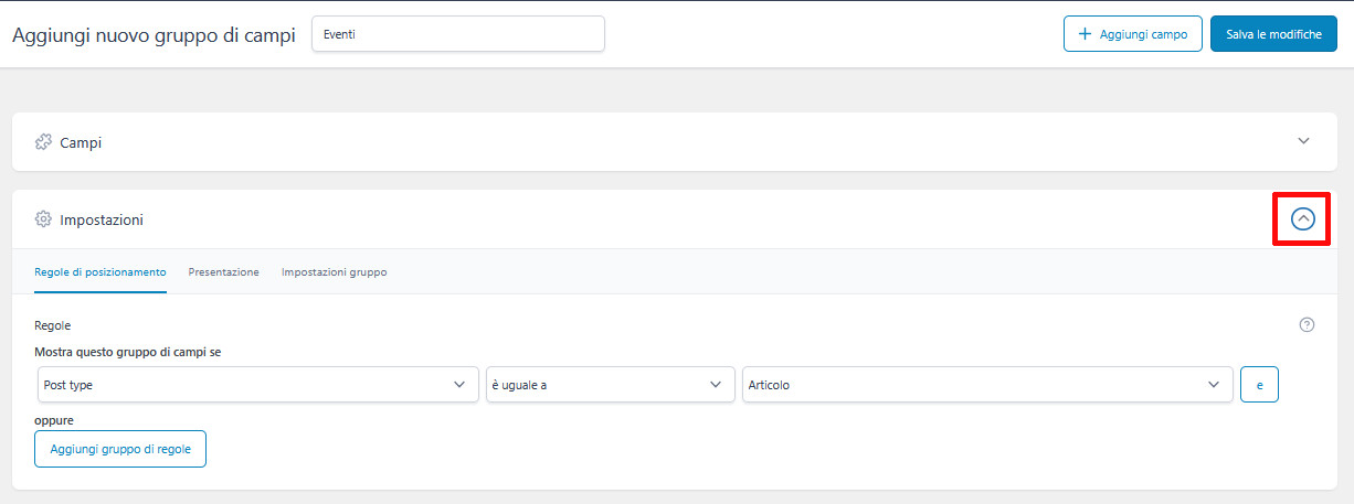 Come usare ACF (Advanced Custom Fields) in WordPress Come usare ACF (Advanced Custom Fields) in WordPress