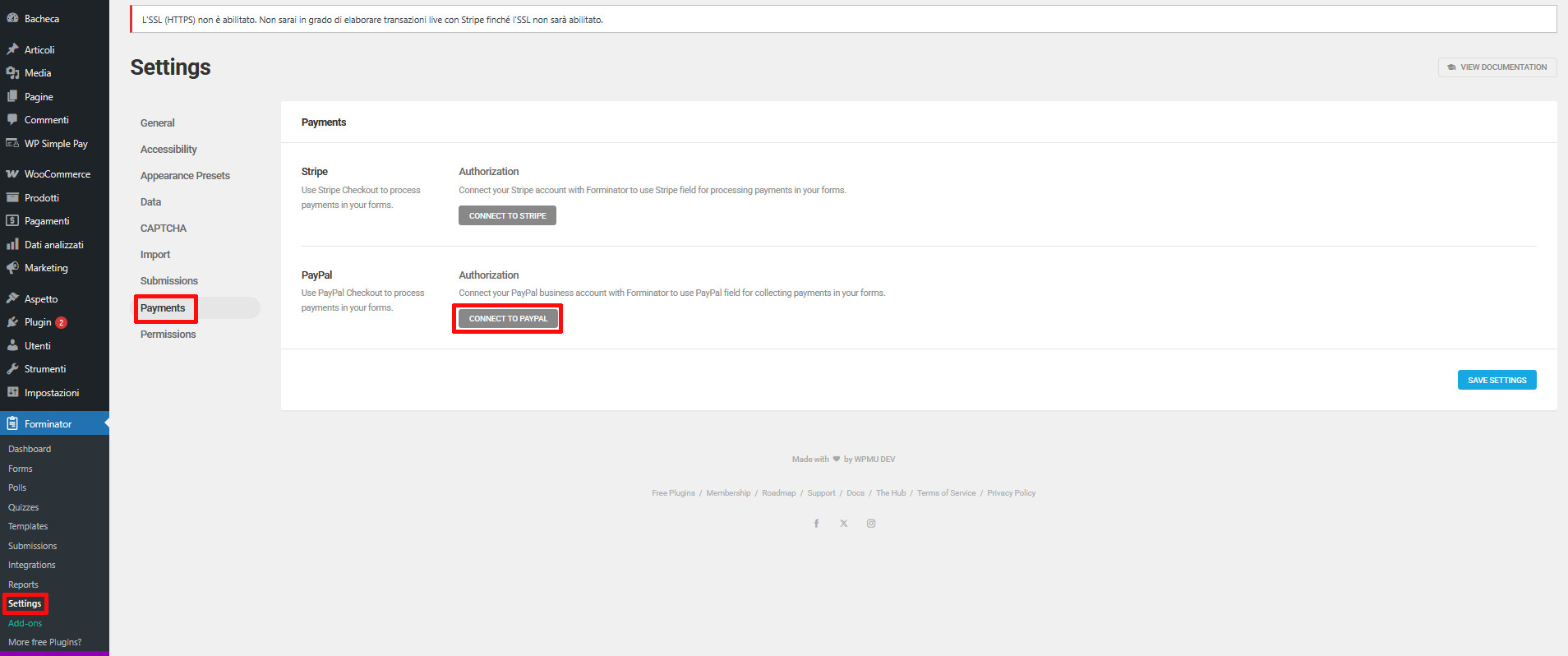 Come integrare Stripe e PayPal su WordPress Come integrare Stripe e PayPal su WordPress