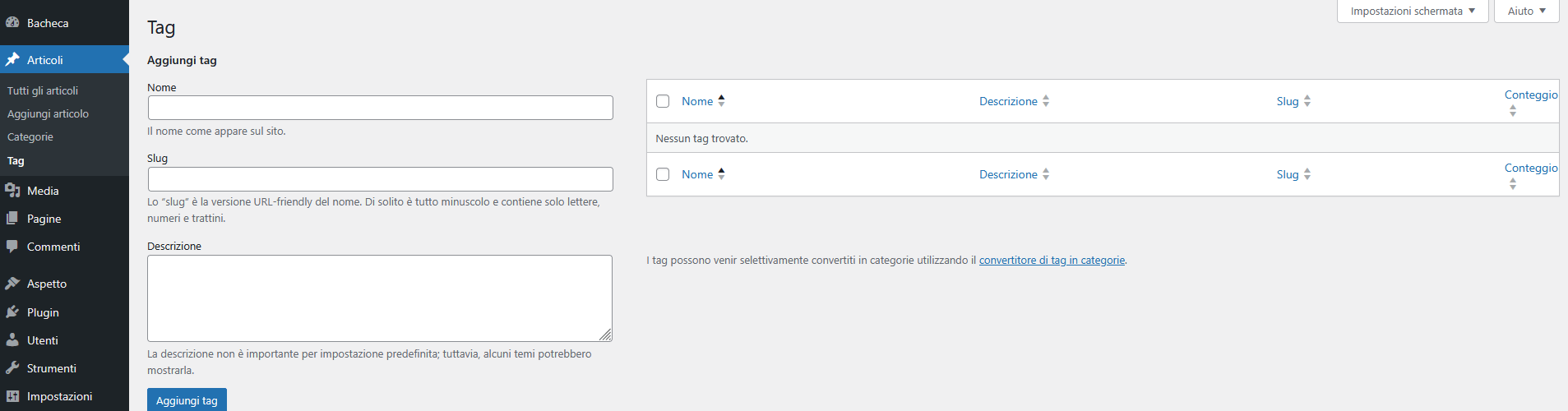 Guida WordPress Guida WordPress - tag