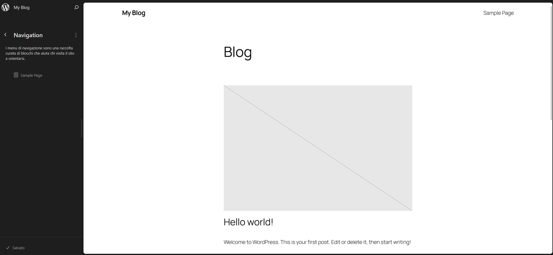 Guida WordPress Guida WordPress - Navigazione Theme