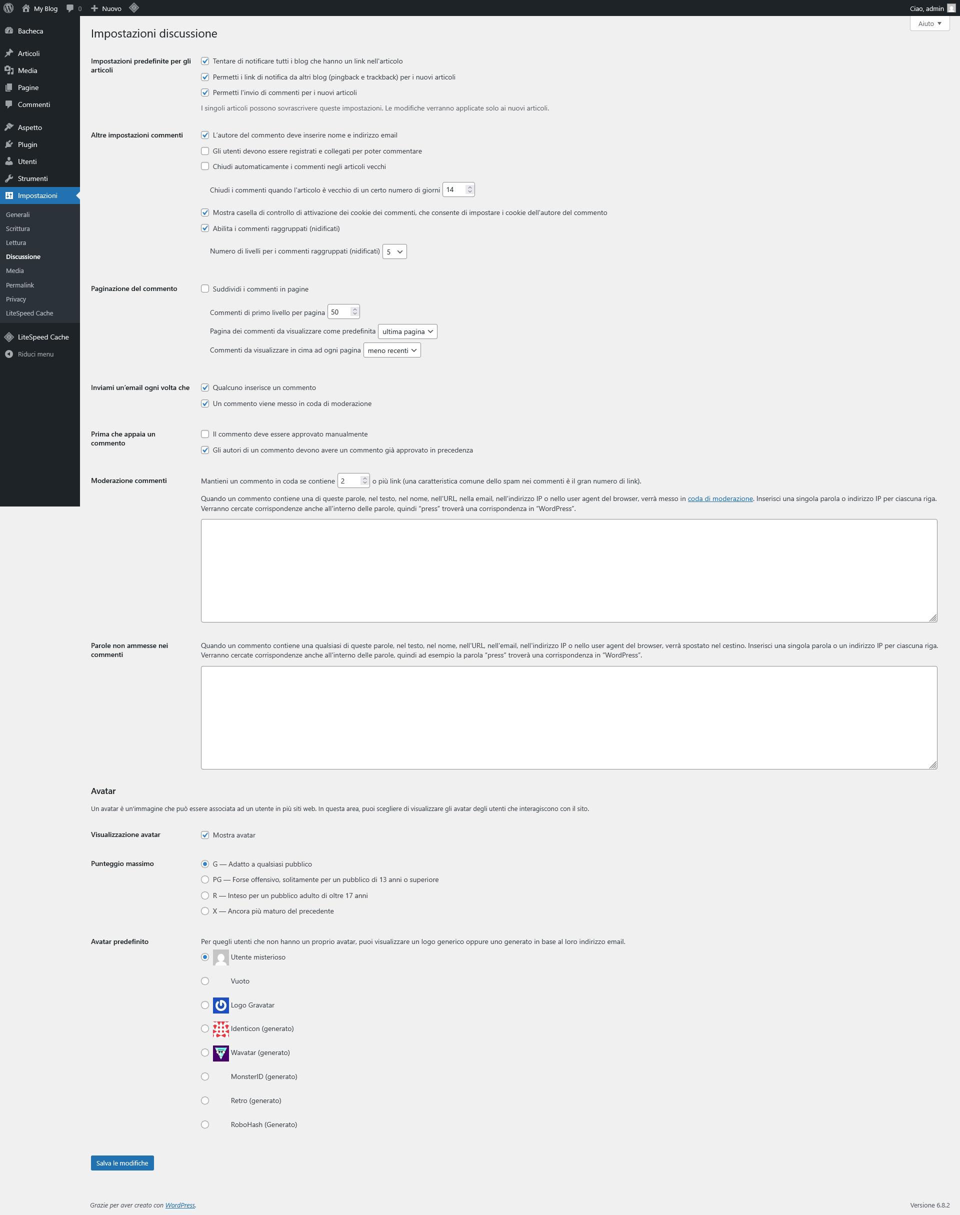Guida WordPress Guida WordPress - Discussioni