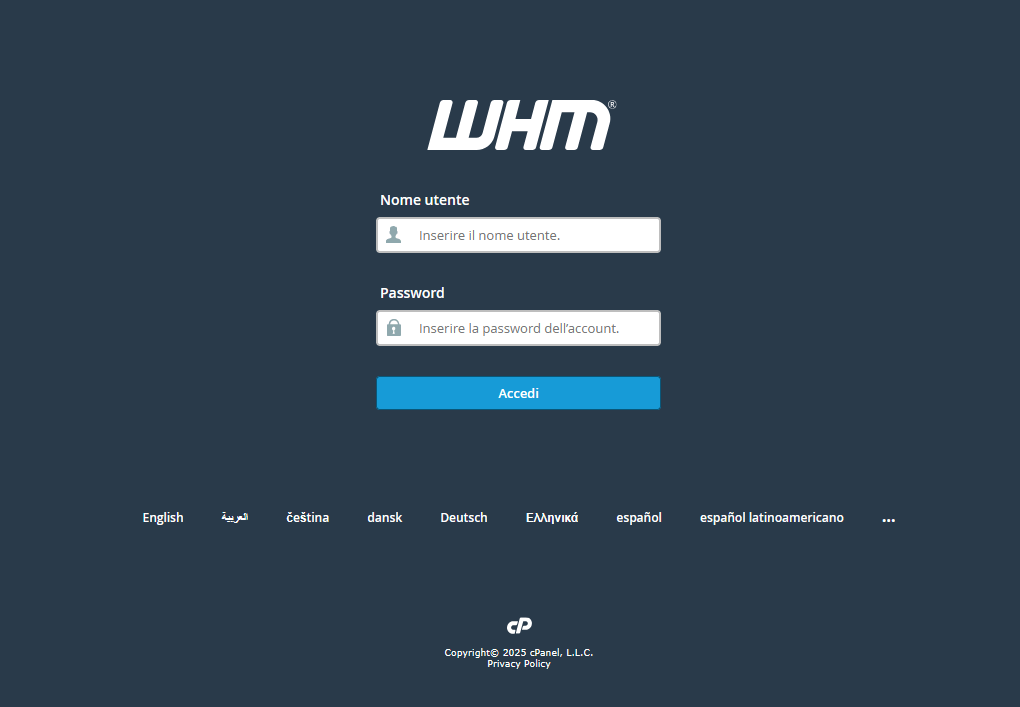 Come creare pacchetti e aggiungere domini nei reseller Creare il pacchetto nel WHM Reseller