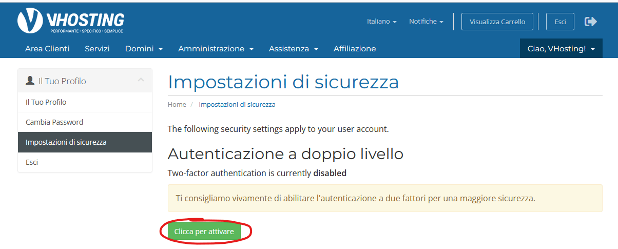 2FA: Come rendere sicuro il proprio account nel WHMCS 2FA nel WHMCS