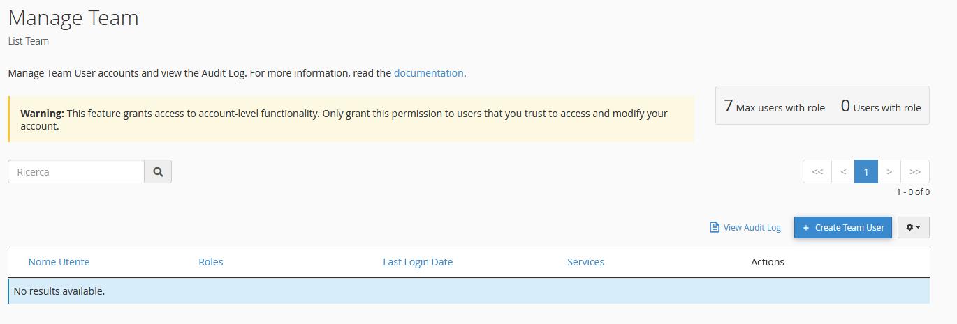 Manage Team cPanel: separare accessi, ruoli e permessi Manage Team cPanel: separare accessi, ruoli e permessi