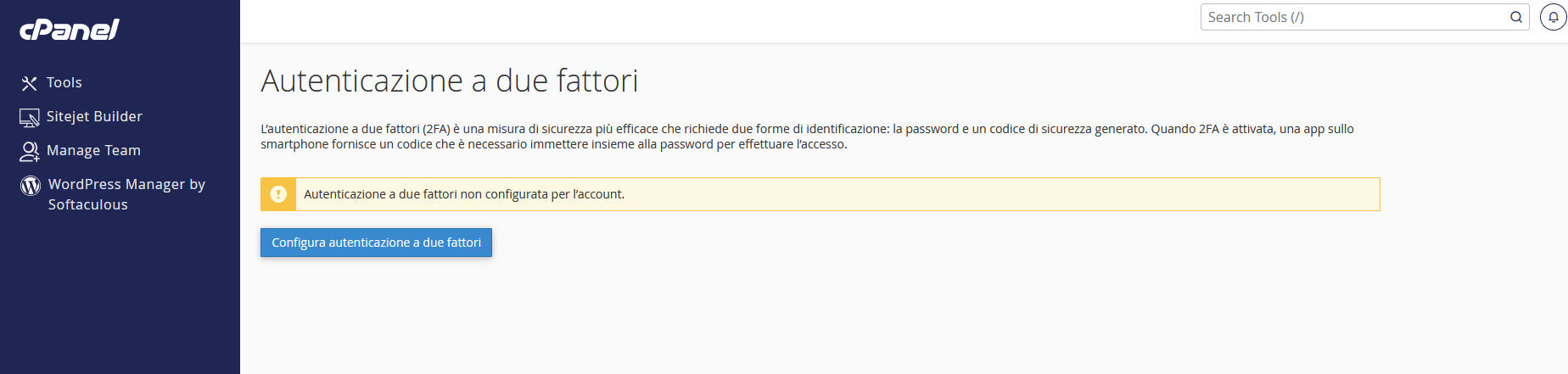 2FA su cPanel: sicurezza aggiuntiva per l’hosting 2FA su cPanel: sicurezza aggiuntiva per l’hosting