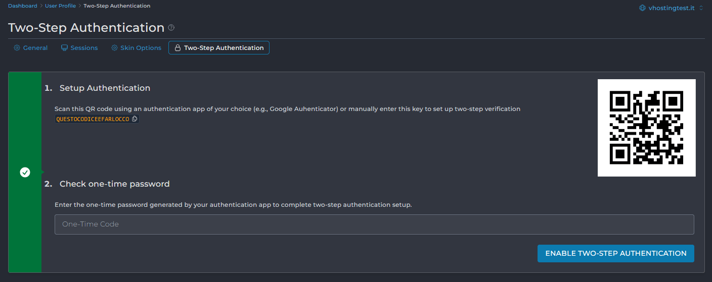 Proteggere DirectAdmin con il 2FA Proteggere DirectAdmin con il 2FA