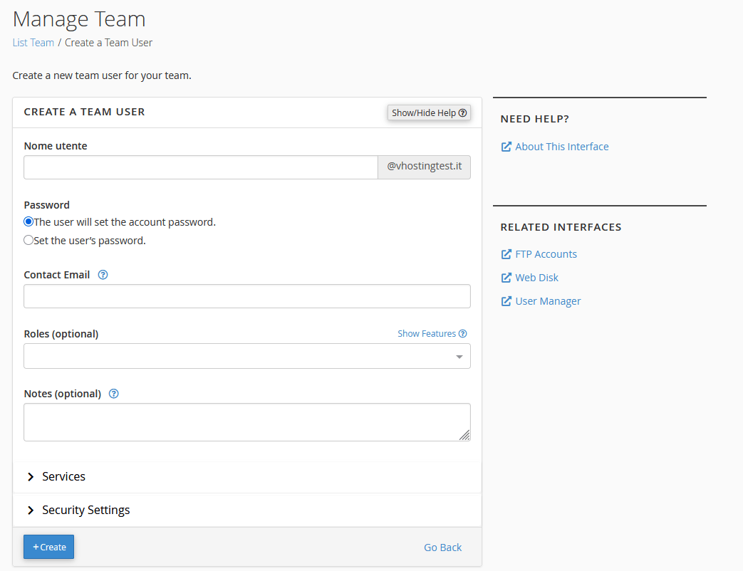 Manage Team cPanel: separare accessi, ruoli e permessi Manage Team cPanel: separare accessi, ruoli e permessi