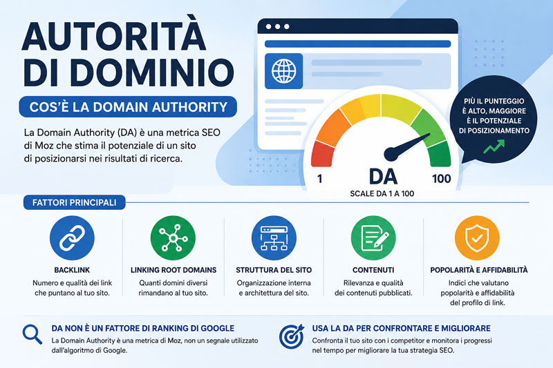Autorità di dominio: cos’è la Domain Authority Autorità di dominio: cos’è la Domain Authority