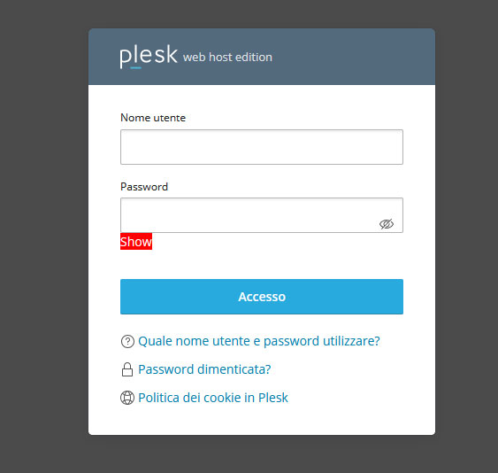 MFA: Come attivarlo su plesk Come attivare l'MFA su Plesk