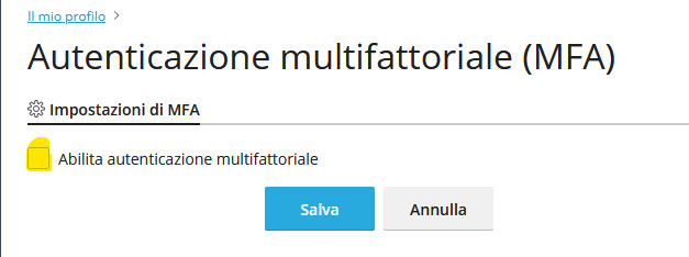 MFA: Come attivarlo su plesk Come attivare l'MFA su Plesk
