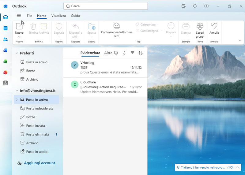 Come configurare le mail su Microsoft Outlook e tramite porta 587 con StartTLS.