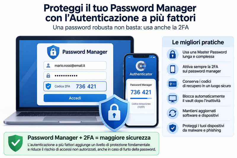 Password Manager: vantaggi, rischi e buone pratiche Password Manager: vantaggi, rischi e buone pratiche