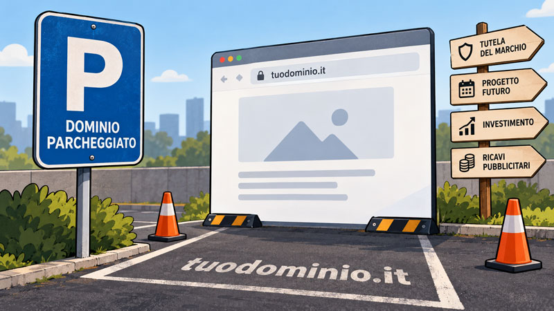 Dominio parcheggiato: cos’è e a cosa serve Dominio parcheggiato: cos’è e a cosa serve